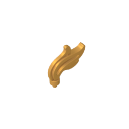 Gobricks,Headwear Accessory Plume/ Feather/ Flame Triple Point,64647