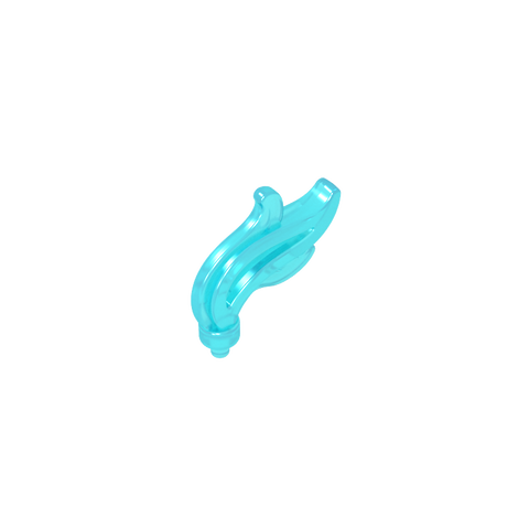 Gobricks,Headwear Accessory Plume/ Feather/ Flame Triple Point,64647