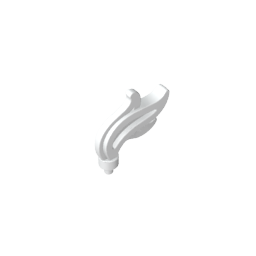 Gobricks,Headwear Accessory Plume/ Feather/ Flame Triple Point,64647