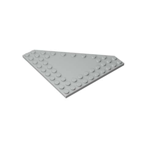 Gobricks,Wedge Plate 10 x 10 Cut Corner [No Centre Studs],92584