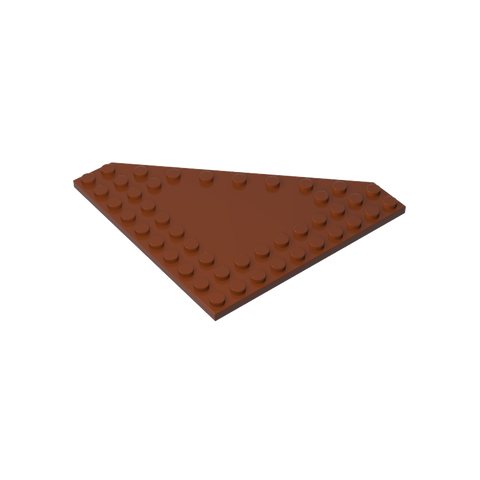 Gobricks,Wedge Plate 10 x 10 Cut Corner [No Centre Studs],92584