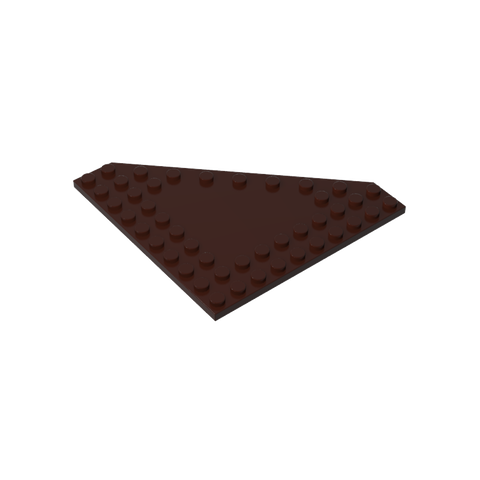 Gobricks,Wedge Plate 10 x 10 Cut Corner [No Centre Studs],92584