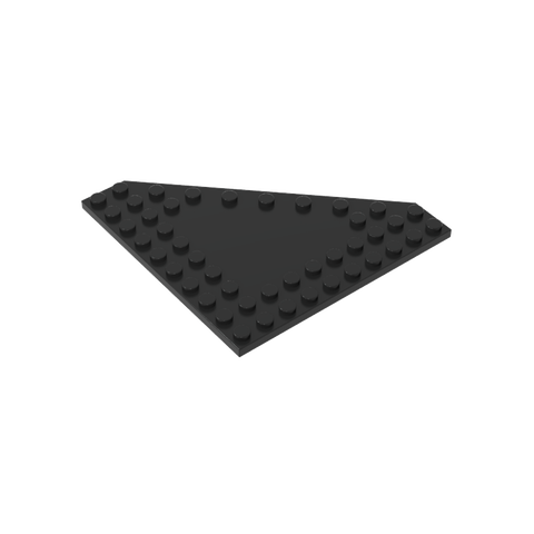 Gobricks,Wedge Plate 10 x 10 Cut Corner [No Centre Studs],92584