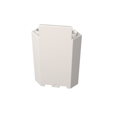 Gobricks,Panel 3 x 3 x 6 Corner Wall without Bottom Indentations,87421