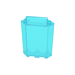 Gobricks,Panel 3 x 3 x 6 Corner Wall without Bottom Indentations,87421