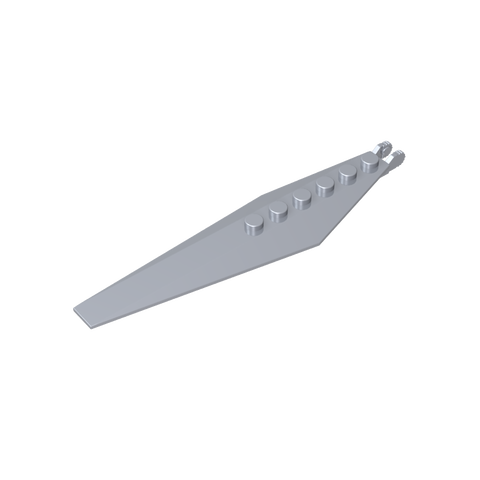 Gobricks,Hinge Plate 1 x 12 with Angled Side Extensions and Tapered Ends,57906