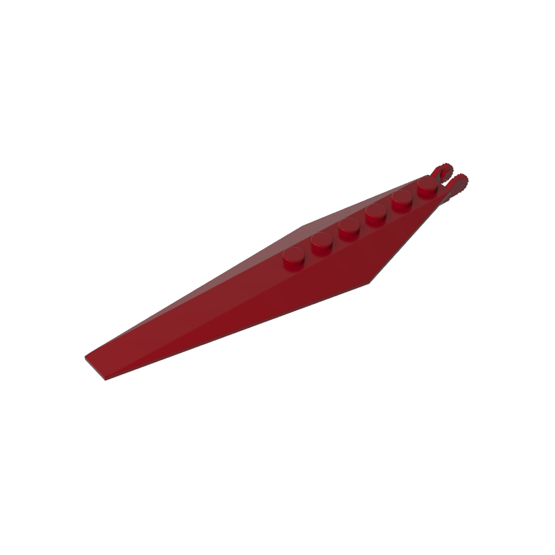 Gobricks,Hinge Plate 1 x 12 with Angled Side Extensions and Tapered Ends,57906