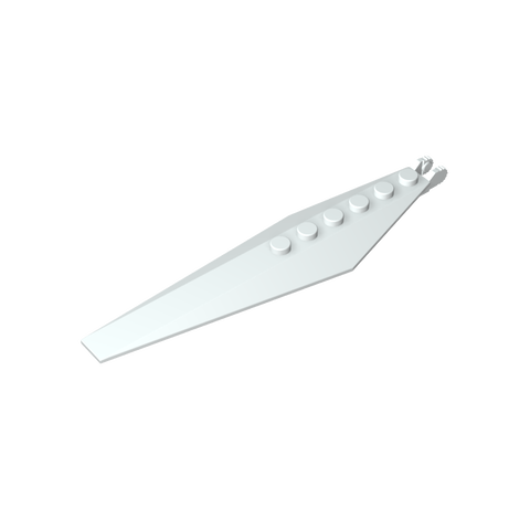 Gobricks,Hinge Plate 1 x 12 with Angled Side Extensions and Tapered Ends,57906