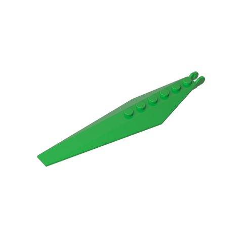 Gobricks,Hinge Plate 1 x 12 with Angled Side Extensions and Tapered Ends,57906