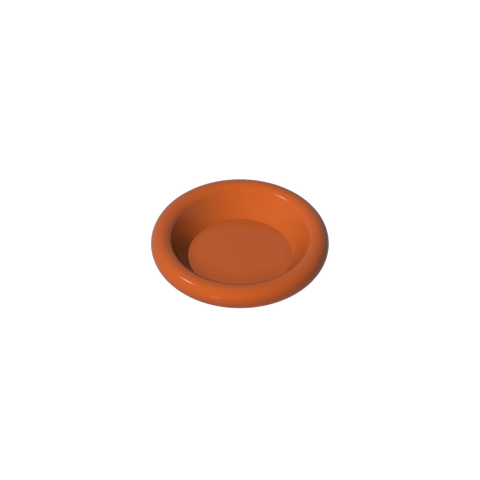 Gobricks,Equipment Dish/ Plate/ Bowl 3 x 3 [Plain],6256