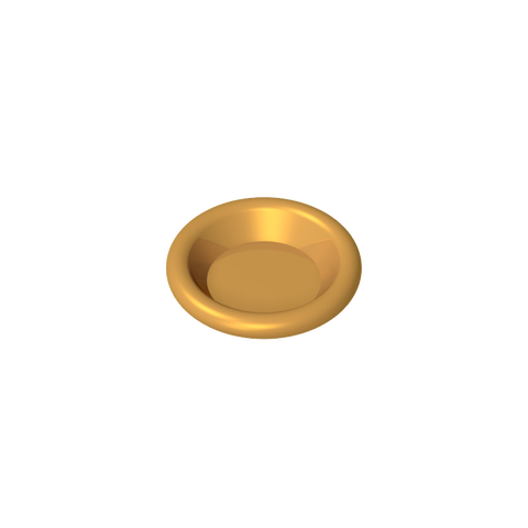Gobricks,Equipment Dish/ Plate/ Bowl 3 x 3 [Plain],6256