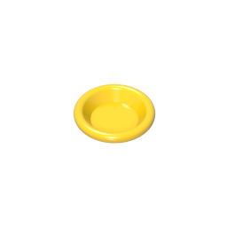 Gobricks,Equipment Dish/ Plate/ Bowl 3 x 3 [Plain],6256