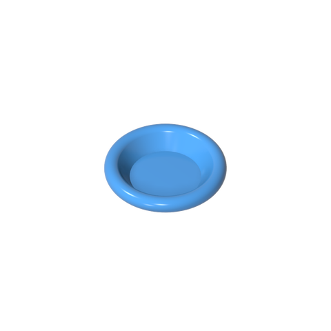 Gobricks,Equipment Dish/ Plate/ Bowl 3 x 3 [Plain],6256