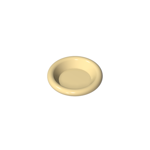Gobricks,Equipment Dish/ Plate/ Bowl 3 x 3 [Plain],6256