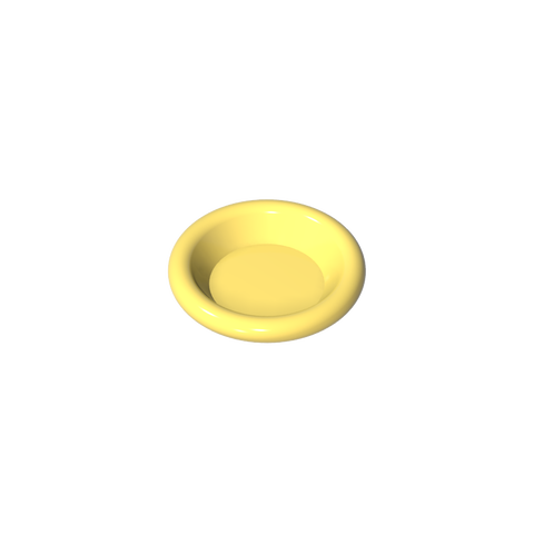 Gobricks,Equipment Dish/ Plate/ Bowl 3 x 3 [Plain],6256