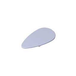 Gobricks,Minifig Shield Ovoid [Plain],2586