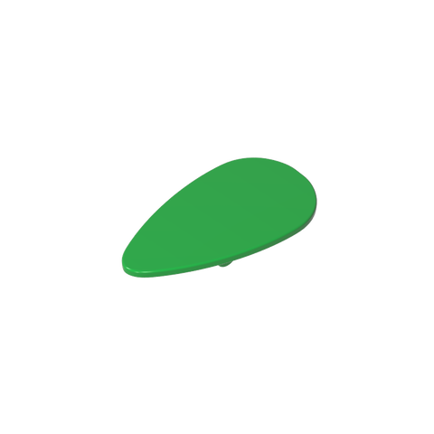 Gobricks,Minifig Shield Ovoid [Plain],2586