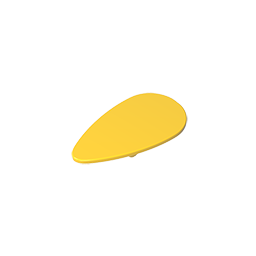 Gobricks,Minifig Shield Ovoid [Plain],2586