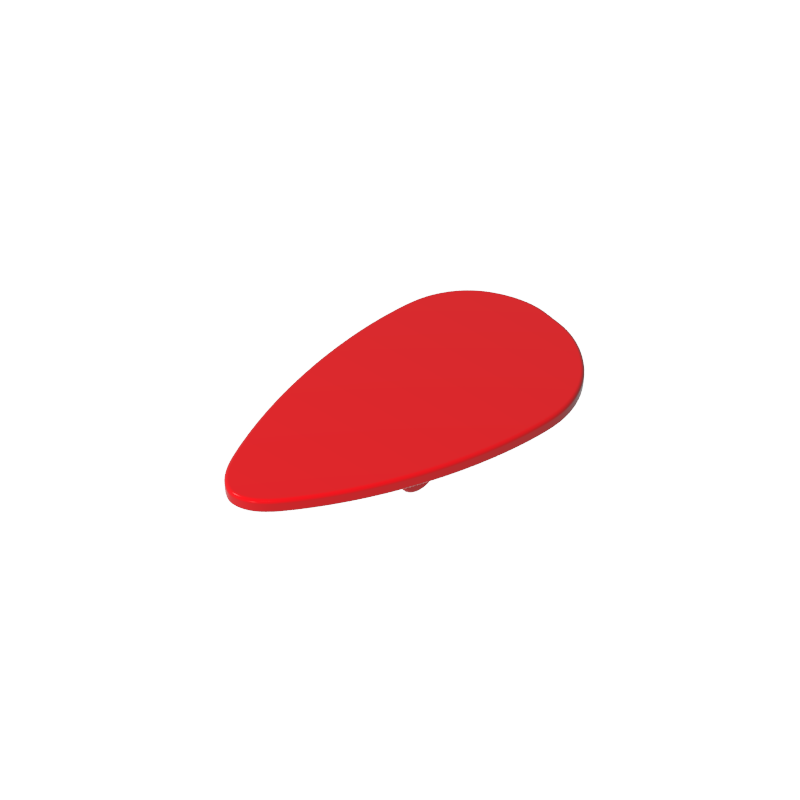 Gobricks,Minifig Shield Ovoid [Plain],2586