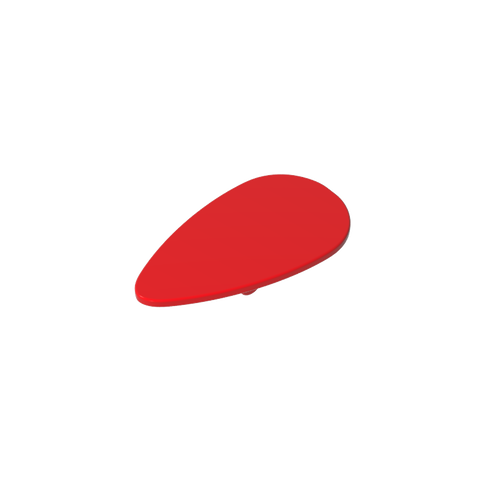 Gobricks,Minifig Shield Ovoid [Plain],2586