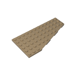 Gobricks,Wedge Plate 6 x 12 Right,30356