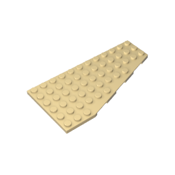Gobricks,Wedge Plate 6 x 12 Right,30356