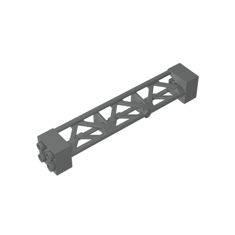 Gobricks,Support 2 x 2 x 10 Girder Triangular Vertical - Type 4 - 3 Posts, 3 Sections,58827
