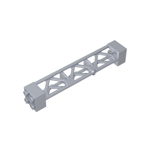 Gobricks,Support 2 x 2 x 10 Girder Triangular Vertical - Type 4 - 3 Posts, 3 Sections,58827