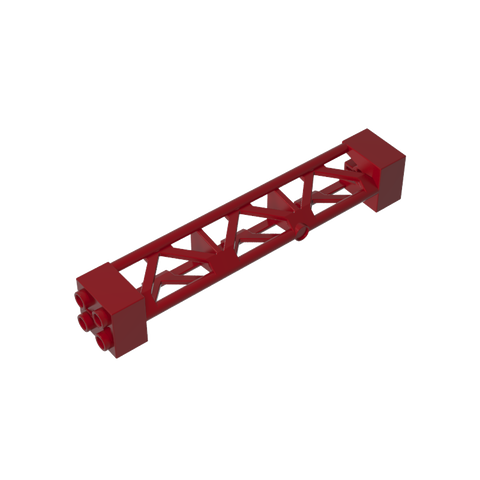 Gobricks,Support 2 x 2 x 10 Girder Triangular Vertical - Type 4 - 3 Posts, 3 Sections,58827