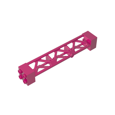 Gobricks,Support 2 x 2 x 10 Girder Triangular Vertical - Type 4 - 3 Posts, 3 Sections,58827
