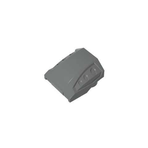 Gobricks,Slope Curved 2 x 2 No Studs - 3 Recessed Side Ports,44675