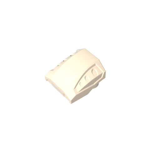 Gobricks,Slope Curved 2 x 2 No Studs - 3 Recessed Side Ports,44675