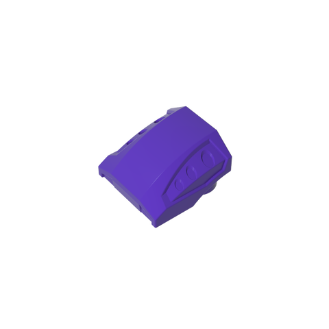 Gobricks,Slope Curved 2 x 2 No Studs - 3 Recessed Side Ports,44675