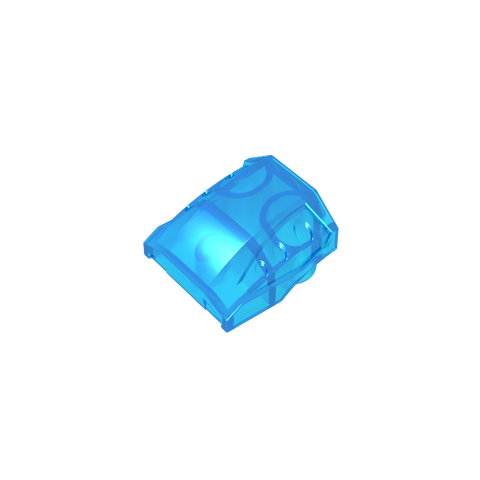 Gobricks,Slope Curved 2 x 2 No Studs - 3 Recessed Side Ports,44675