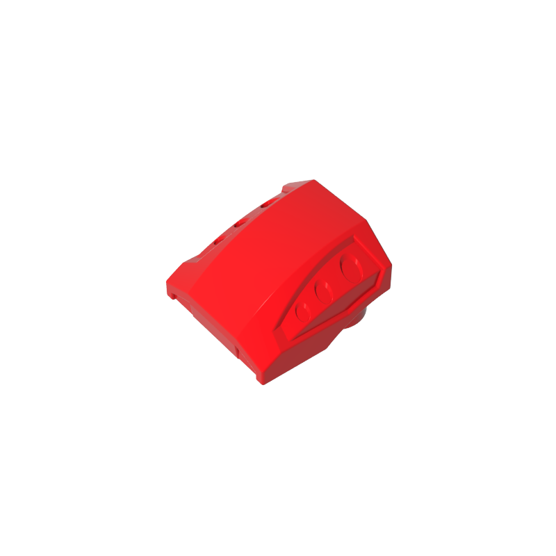Gobricks,Slope Curved 2 x 2 No Studs - 3 Recessed Side Ports,44675