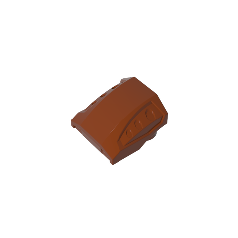 Gobricks,Slope Curved 2 x 2 No Studs - 3 Recessed Side Ports,44675