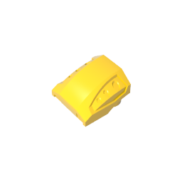 Gobricks,Slope Curved 2 x 2 No Studs - 3 Recessed Side Ports,44675