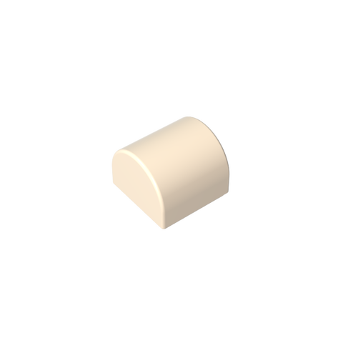 Gobricks,Brick Curved 1 x 1 x 2/3 Double Curved Top, No Studs,49307