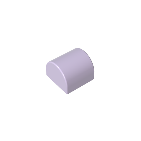 Gobricks,Brick Curved 1 x 1 x 2/3 Double Curved Top, No Studs,49307