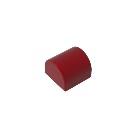 Gobricks,Brick Curved 1 x 1 x 2/3 Double Curved Top, No Studs,49307