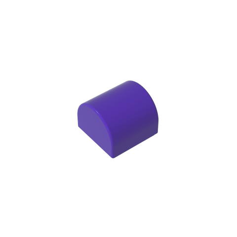 Gobricks,Brick Curved 1 x 1 x 2/3 Double Curved Top, No Studs,49307