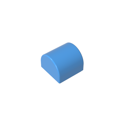 Gobricks,Brick Curved 1 x 1 x 2/3 Double Curved Top, No Studs,49307