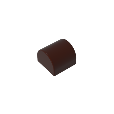 Gobricks,Brick Curved 1 x 1 x 2/3 Double Curved Top, No Studs,49307