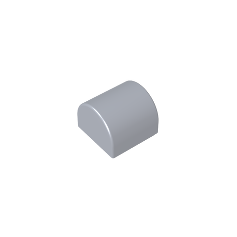 Gobricks,Brick Curved 1 x 1 x 2/3 Double Curved Top, No Studs,49307
