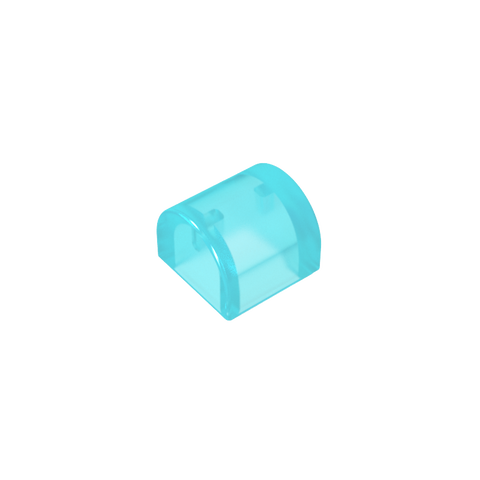 Gobricks,Brick Curved 1 x 1 x 2/3 Double Curved Top, No Studs,49307