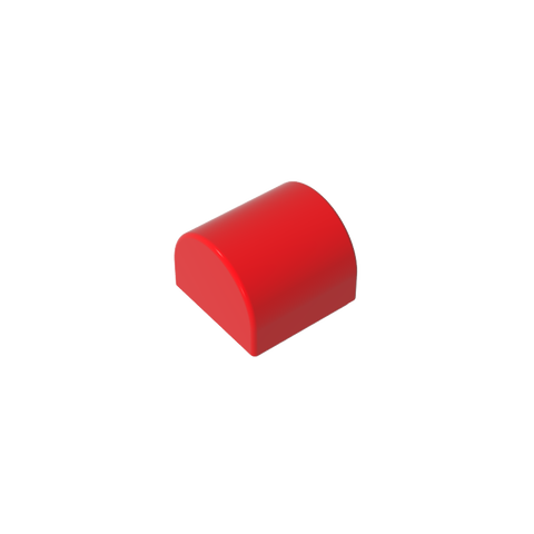 Gobricks,Brick Curved 1 x 1 x 2/3 Double Curved Top, No Studs,49307