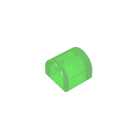 Gobricks,Brick Curved 1 x 1 x 2/3 Double Curved Top, No Studs,49307