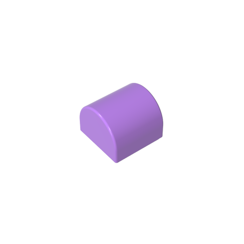 Gobricks,Brick Curved 1 x 1 x 2/3 Double Curved Top, No Studs,49307