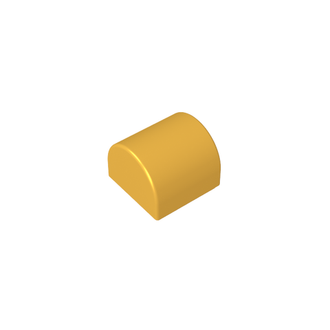Gobricks,Brick Curved 1 x 1 x 2/3 Double Curved Top, No Studs,49307