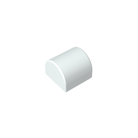 Gobricks,Brick Curved 1 x 1 x 2/3 Double Curved Top, No Studs,49307